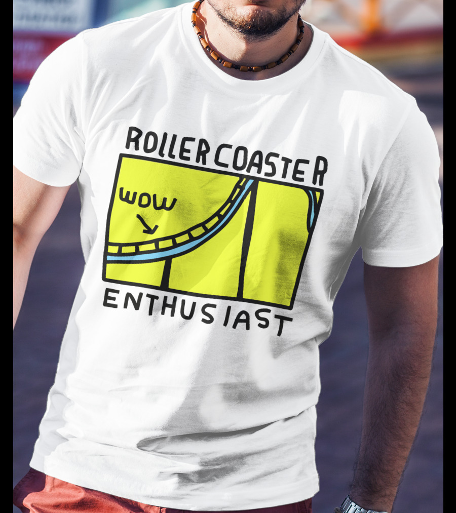 Roller Coaster Enthusiast Wow T-Shirt