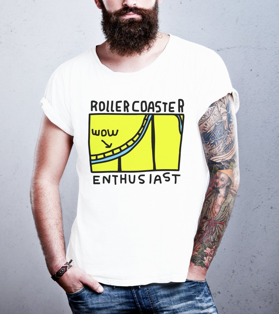 Roller Coaster Enthusiast Wow T-Shirt