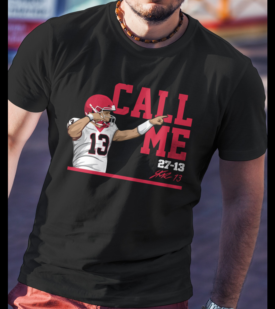 Call Me 13 Stetson Bennett X The Players Trunk 27-13 T-Shirt