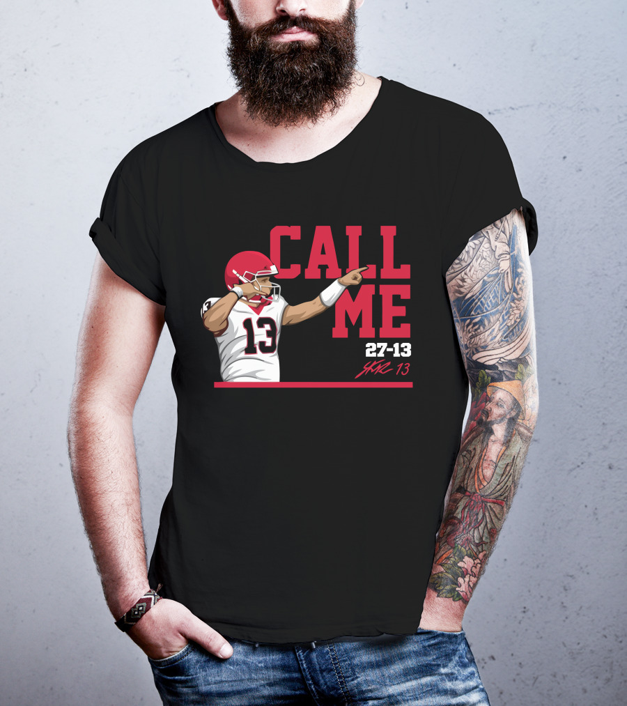 Call Me 13 Stetson Bennett X The Players Trunk 27-13 T-Shirt
