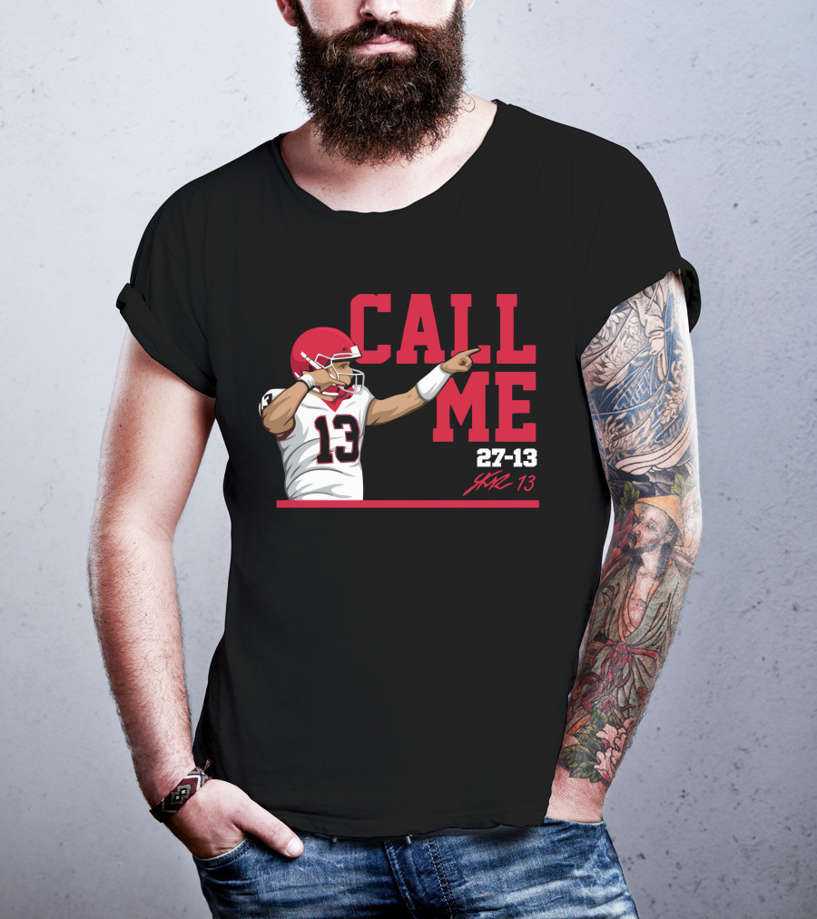Call Me Stetson Bennett 27-13 Player Number 13 Football T-Shirt
