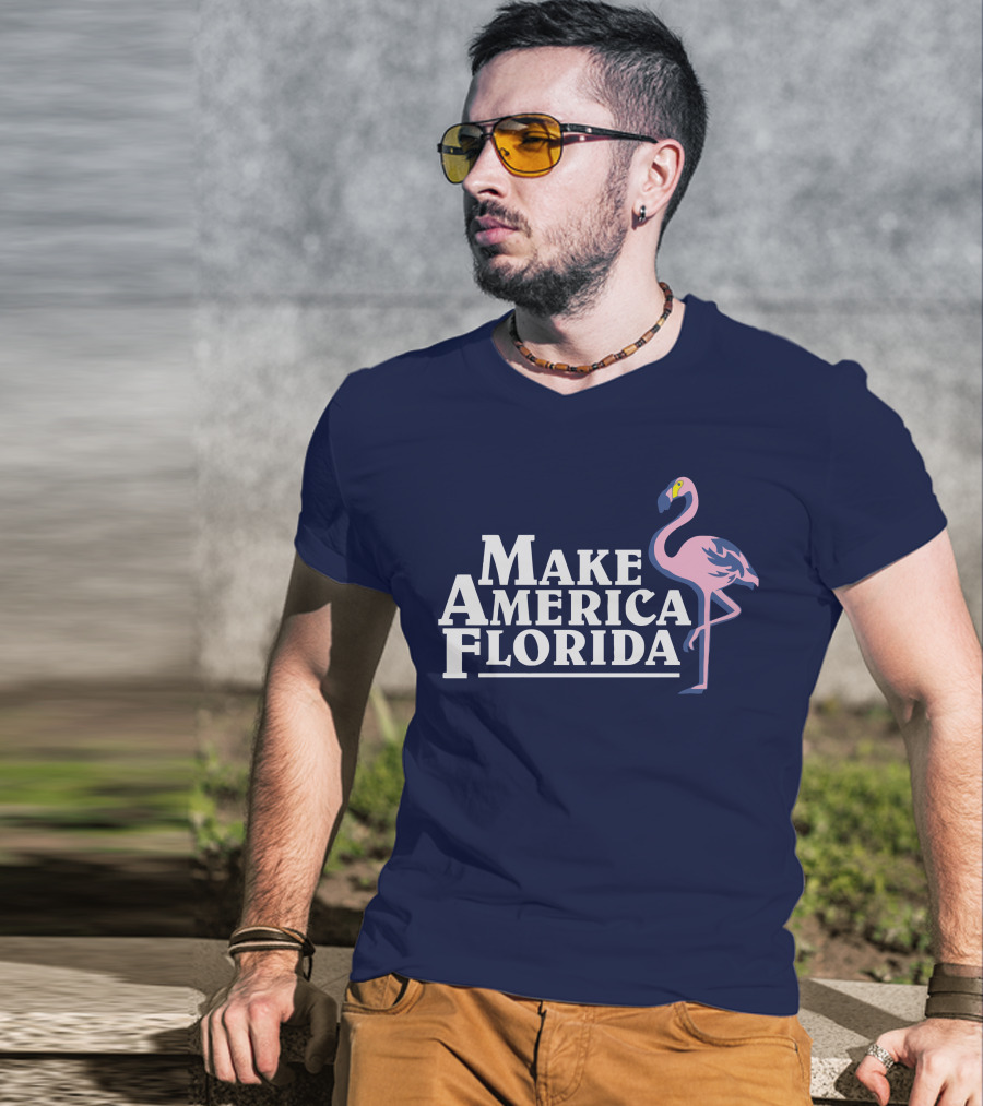 Make America Florida Pink Flamingo T-Shirt