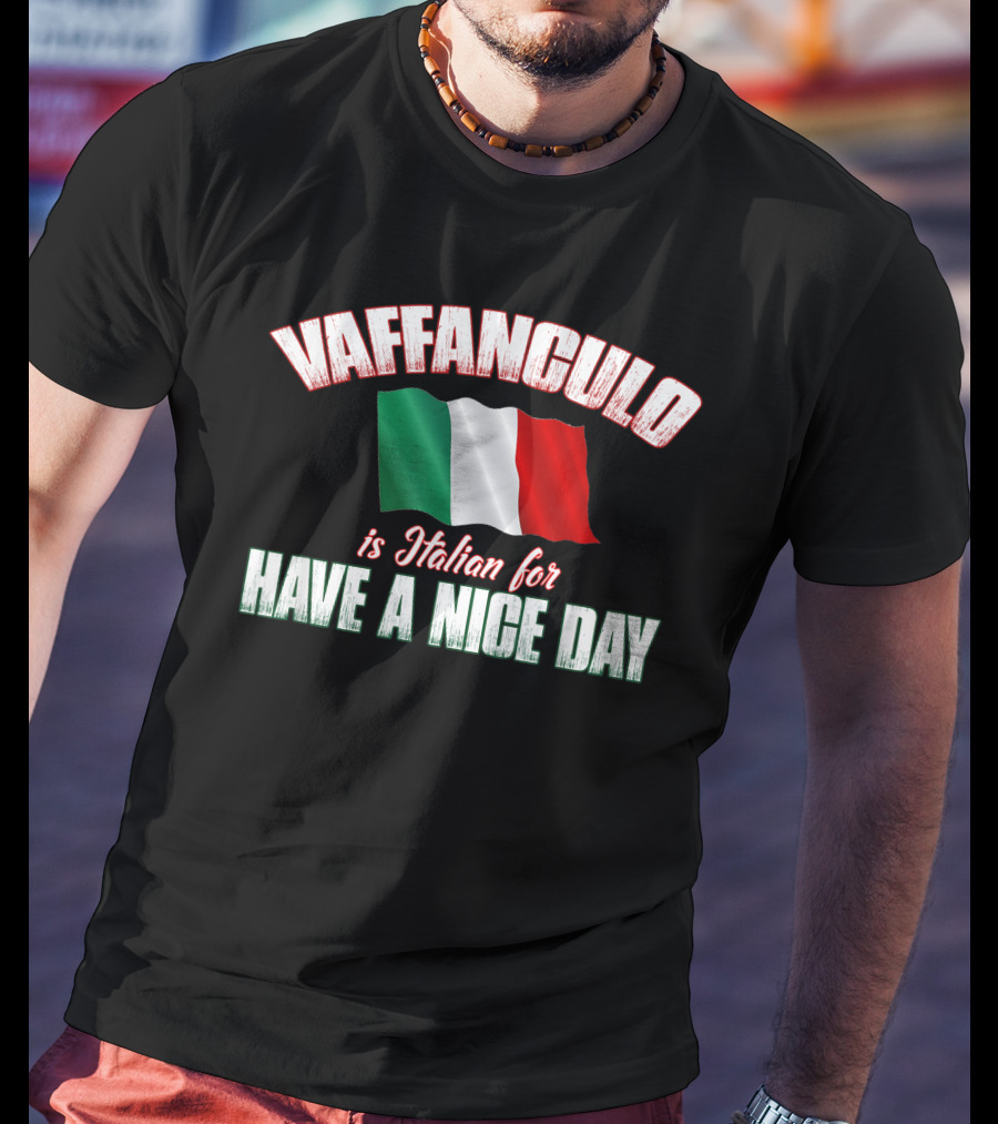 VAFFANCULO Italian Flag Have A Nice Day T-Shirt