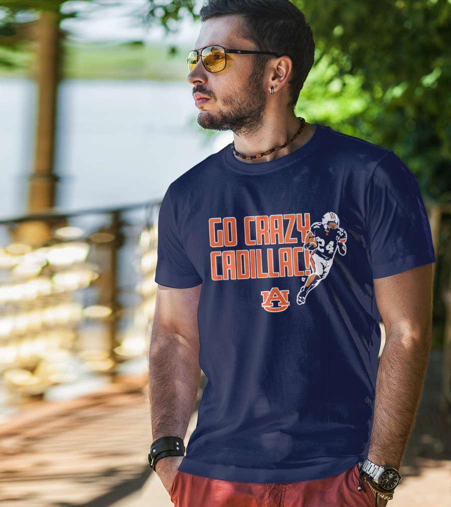 Auburn Football Go Crazy Cadillac Running Back 24 T-Shirt