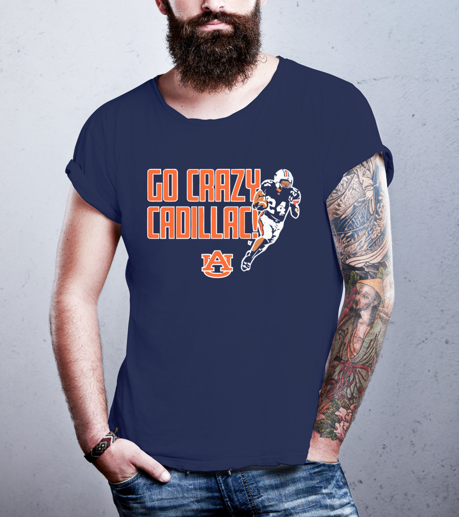 Auburn Football Go Crazy Cadillac Running Back 24 T-Shirt