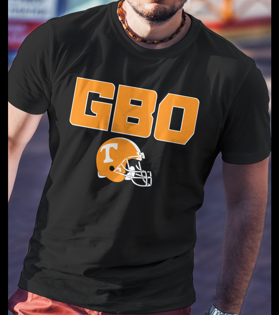 GBO Tennessee Football Go Big Orange T Helmet T-Shirt