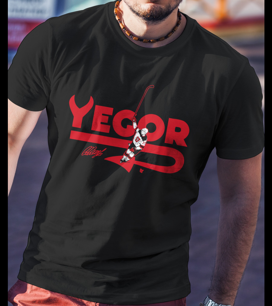 Yegor Sharangovich Celly Hockey Celebration T-Shirt