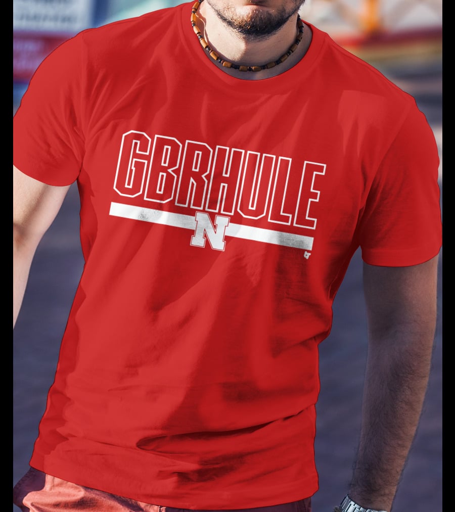 Nebraska Football GBRHULE N Logo T-Shirt