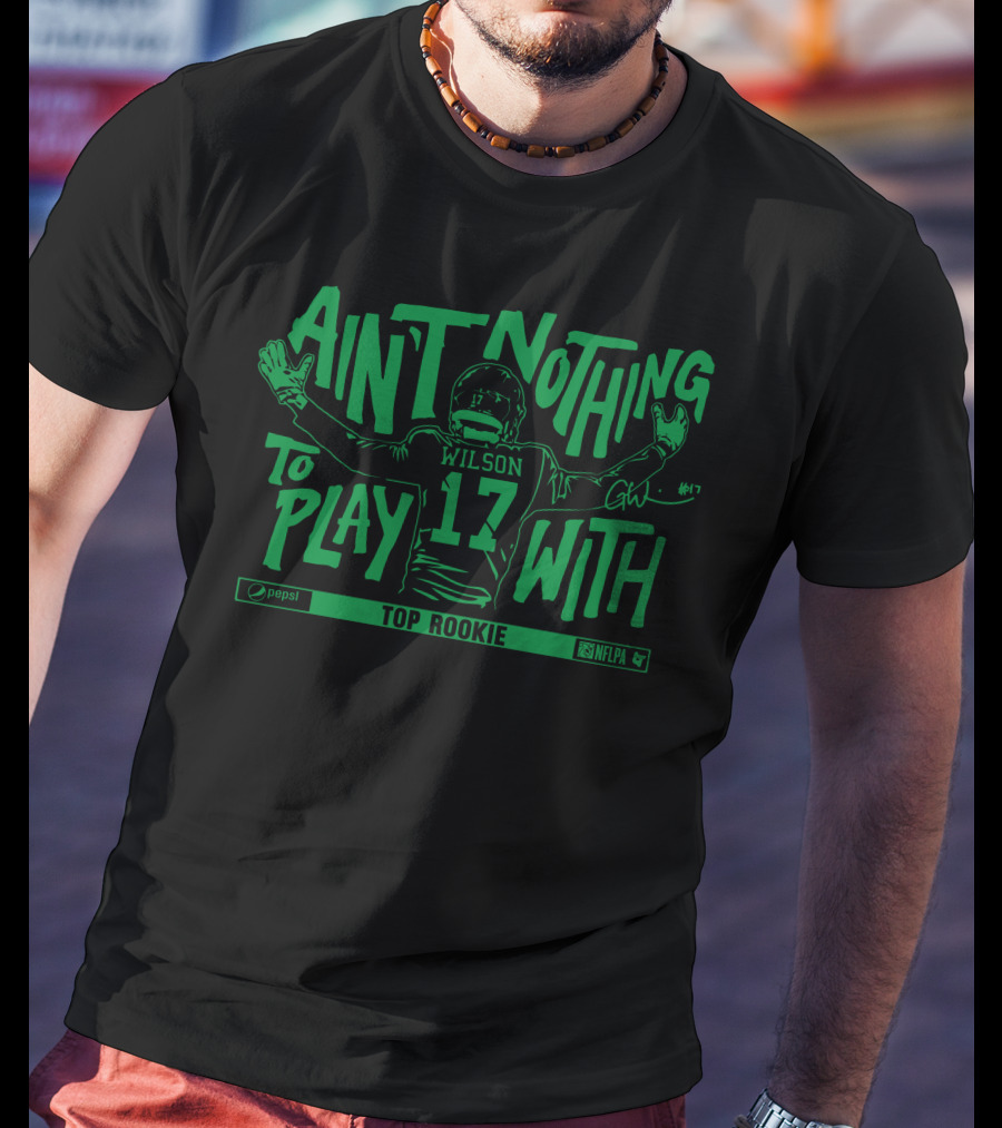 Wilson 17 Ain't Nothing To Play With Top Rookie NFLPA Pepsi T-Shirt
