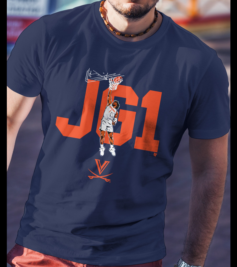 Virginia Basketball Jayden Gardner JG1 Dunk T-Shirt