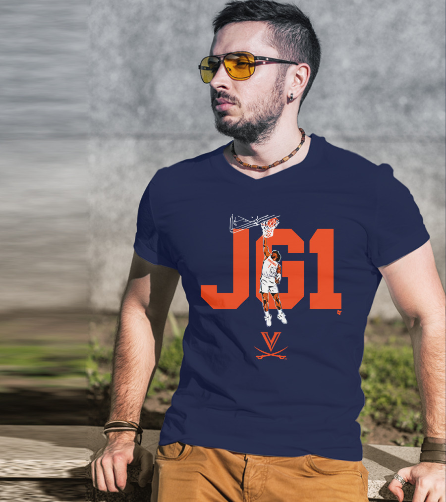 Virginia Basketball Jayden Gardner JG1 Dunk T-Shirt
