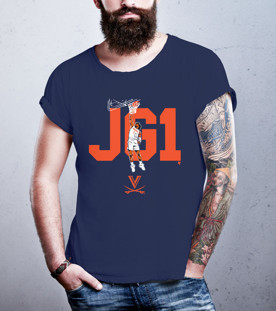 Virginia Basketball Jayden Gardner JG1 Dunk T-Shirt