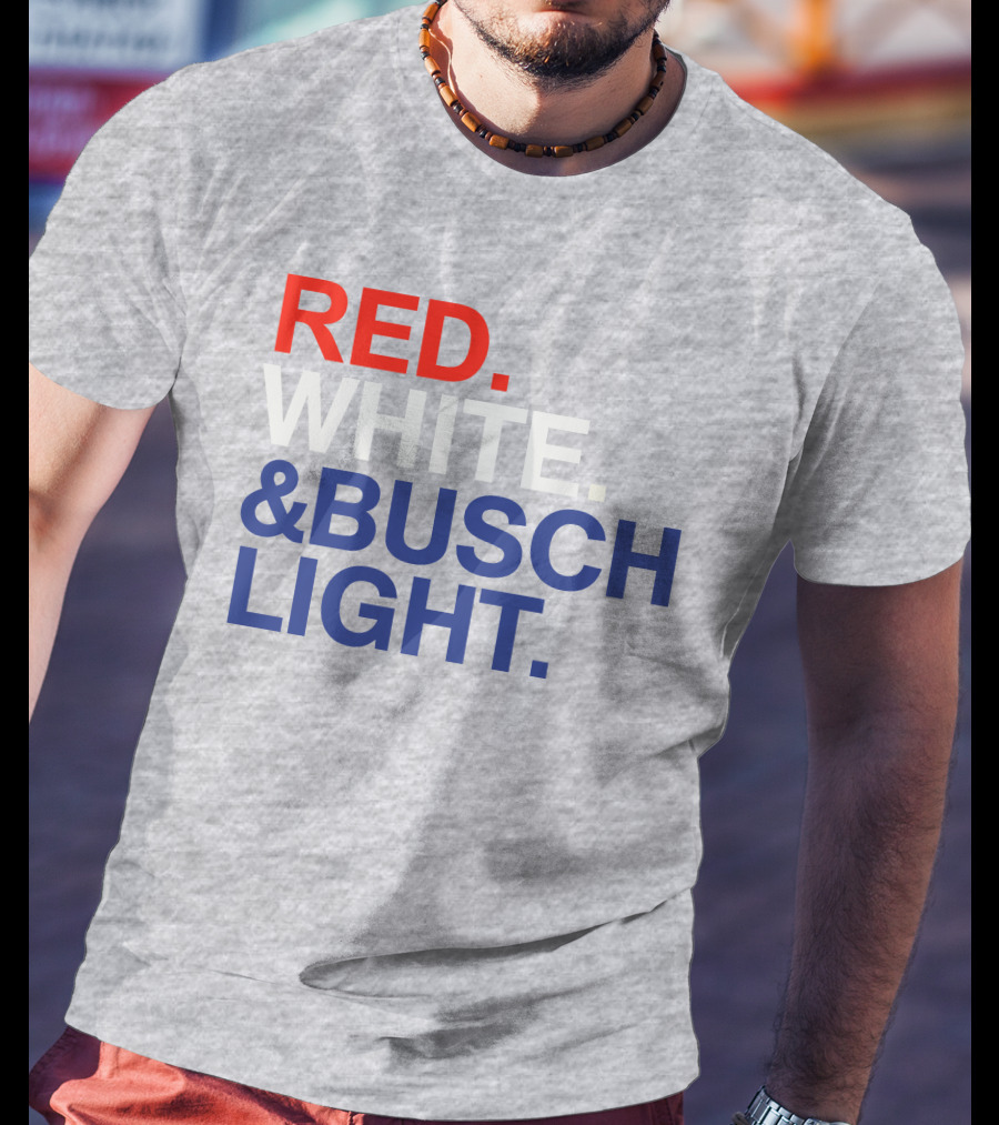 Rodney Davis Red White And Busch Light T-Shirt