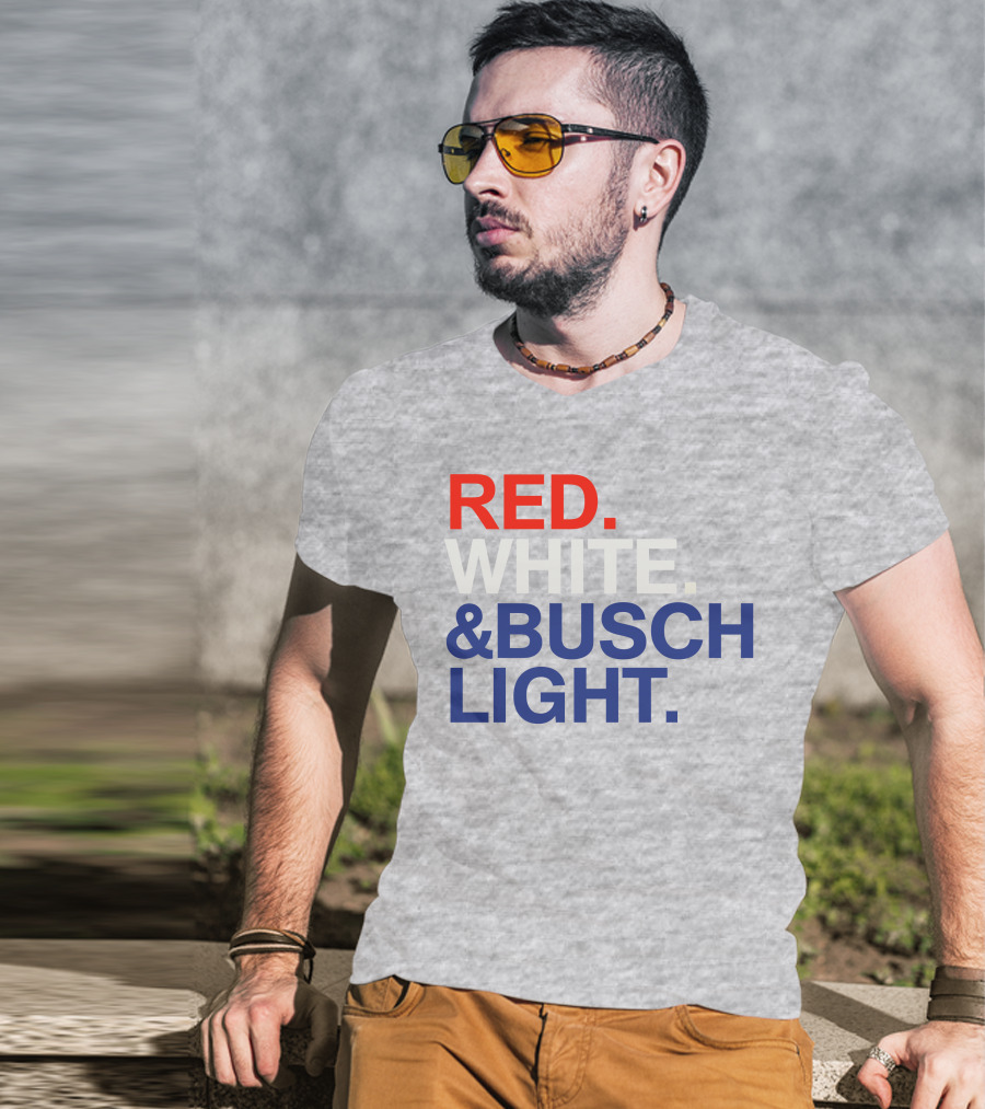 Rodney Davis Red White And Busch Light T-Shirt