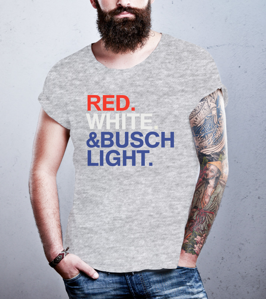 Rodney Davis Red White And Busch Light T-Shirt