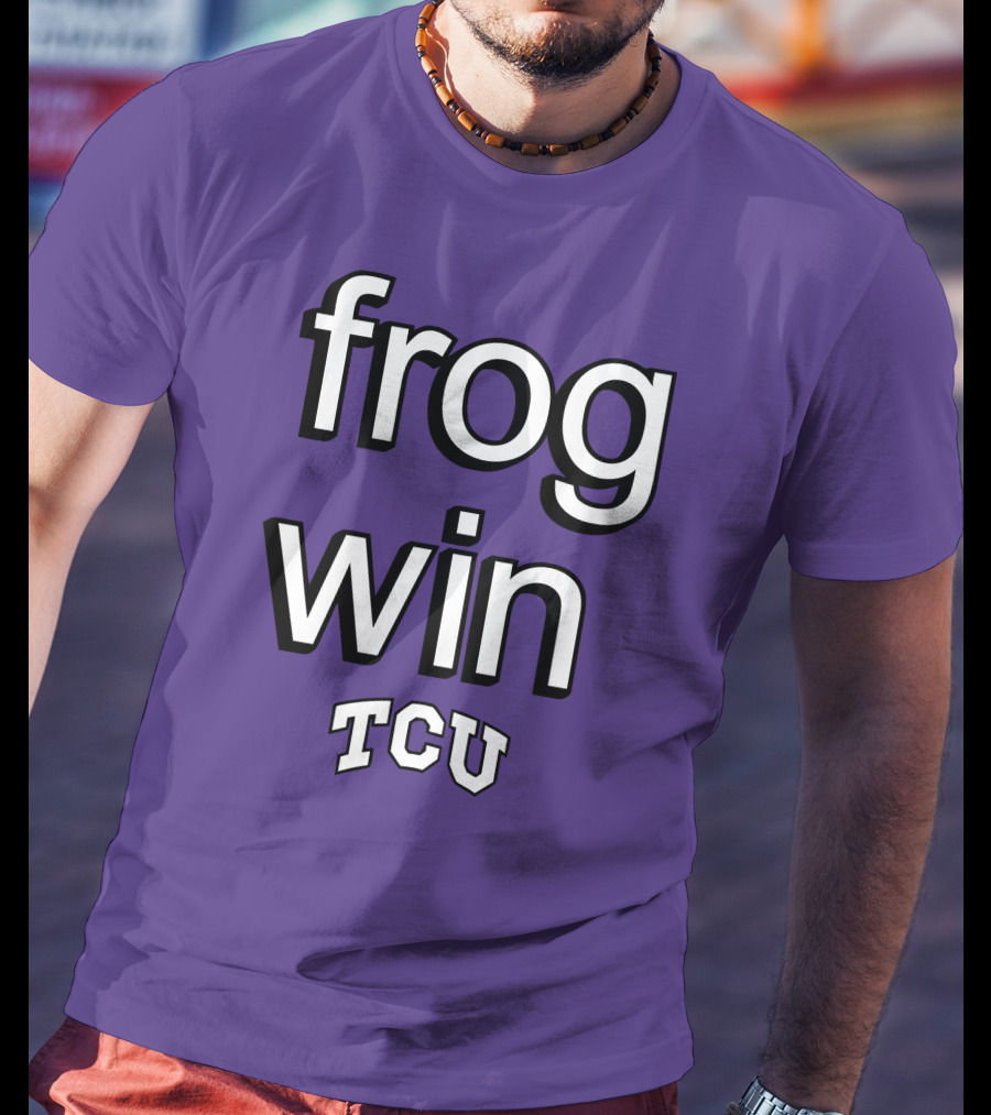Frog Win TCU Football T-Shirt