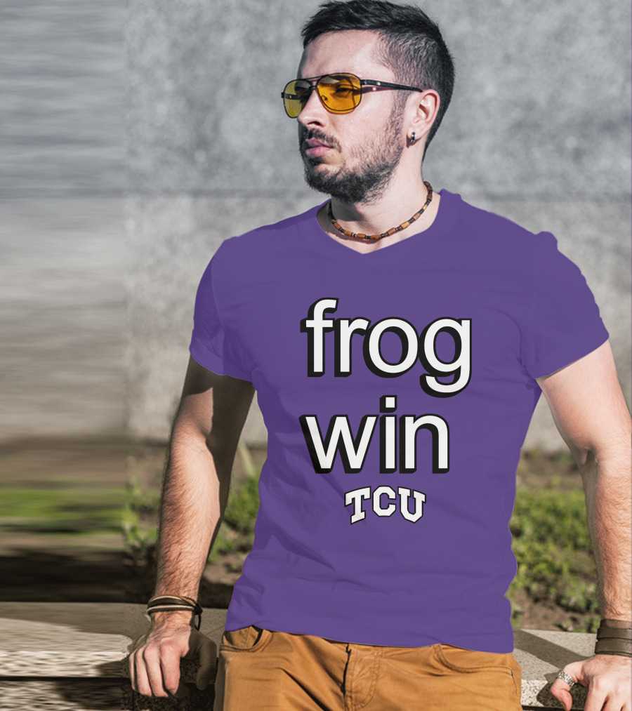 Frog Win TCU Football T-Shirt