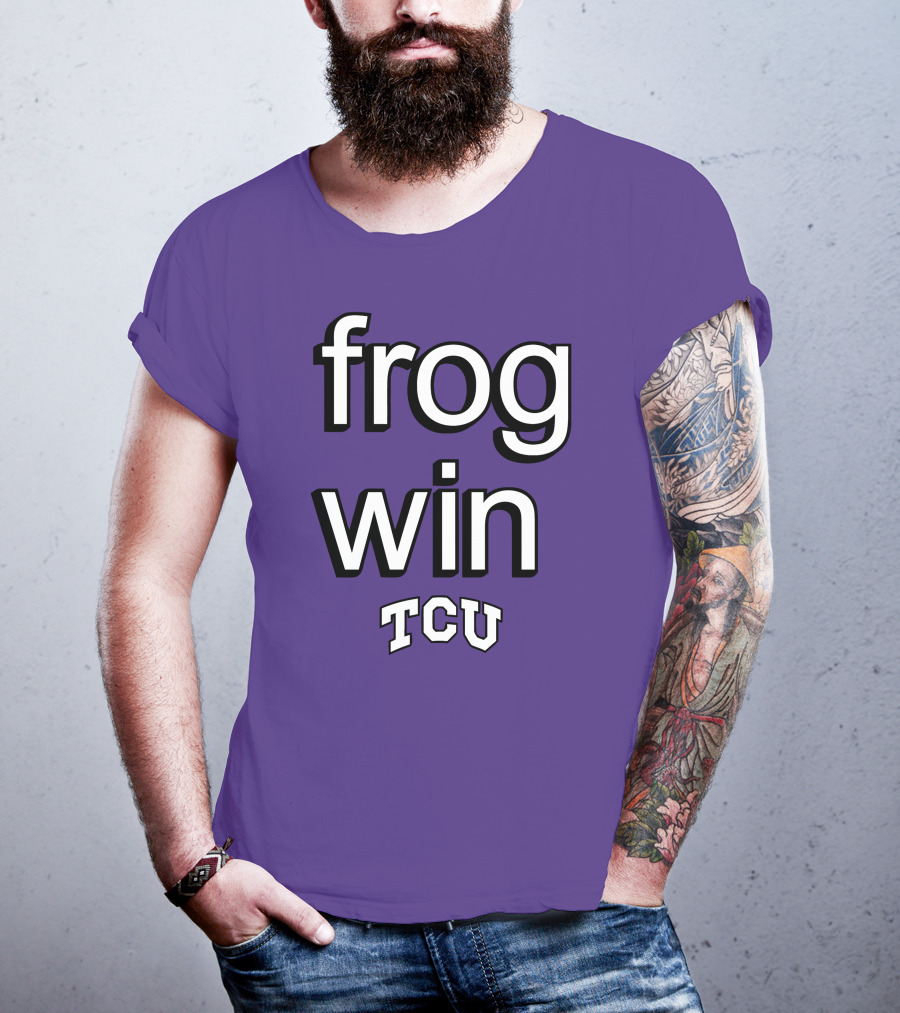 Frog Win TCU Football T-Shirt