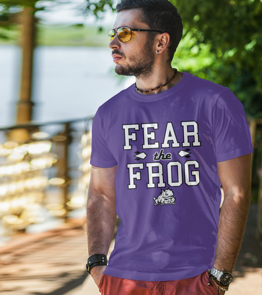 Fear The Frog TCU Football Horned Frog Spirit T-Shirt