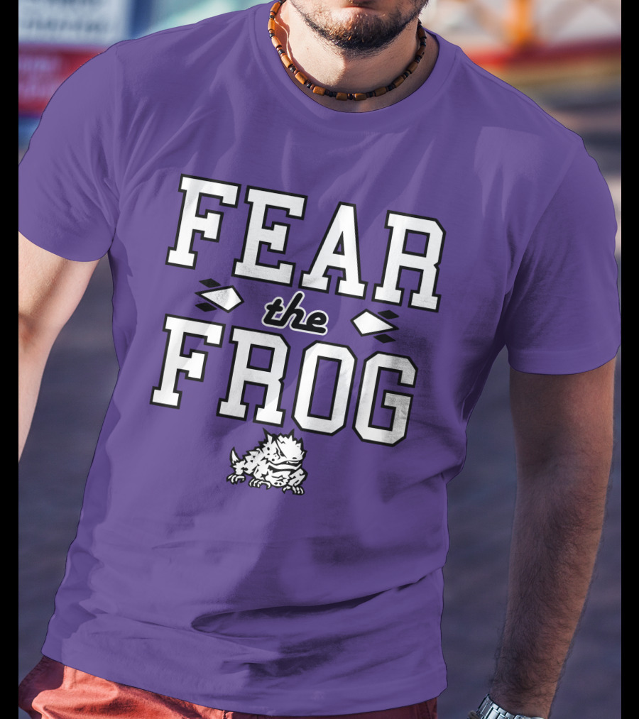 Fear The Frog TCU Football Horned Frog Spirit T-Shirt