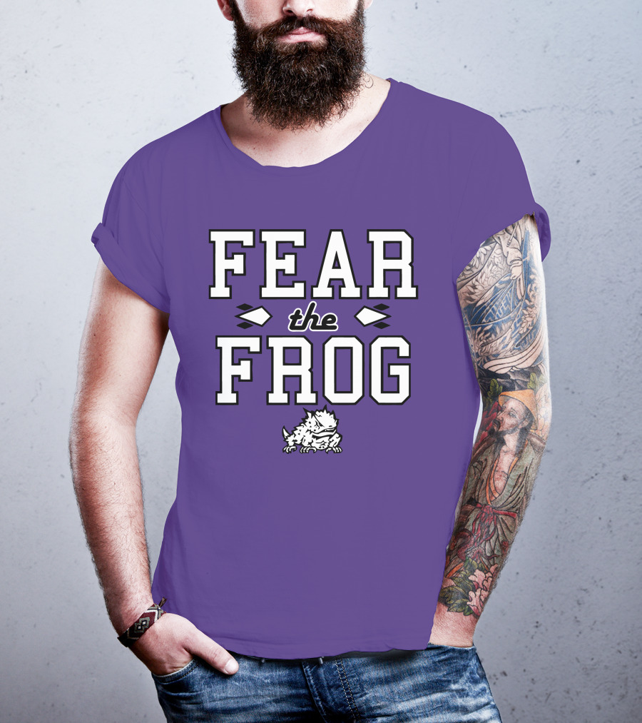 Fear The Frog TCU Football Horned Frog Spirit T-Shirt