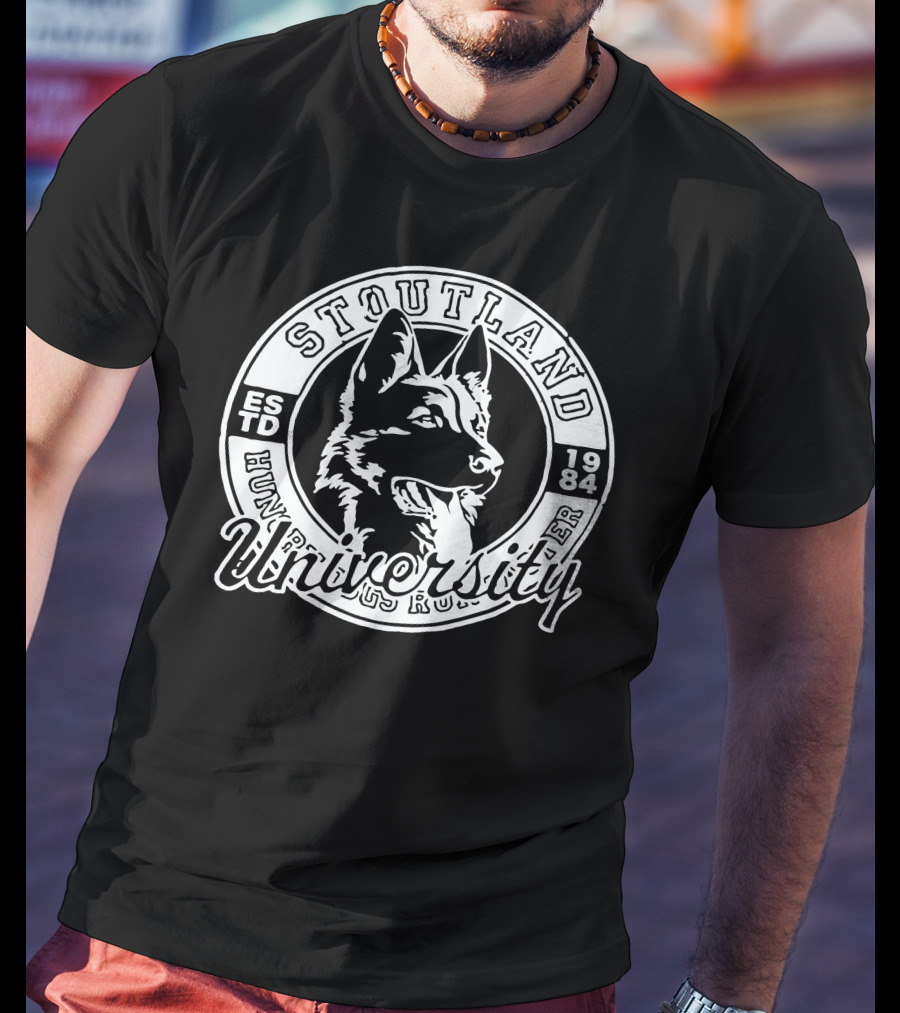 Stoutland University Estd 1984 Dog T-Shirt