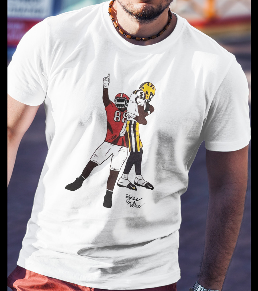 Go Dawgs Wynne Kolbie Football Celebration 88 T-Shirt