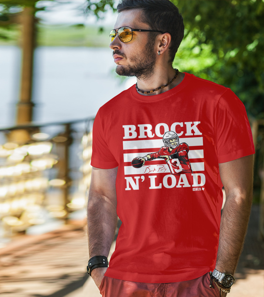 BROCK PURDY BROCK N LOAD NFLPA Football T-Shirt