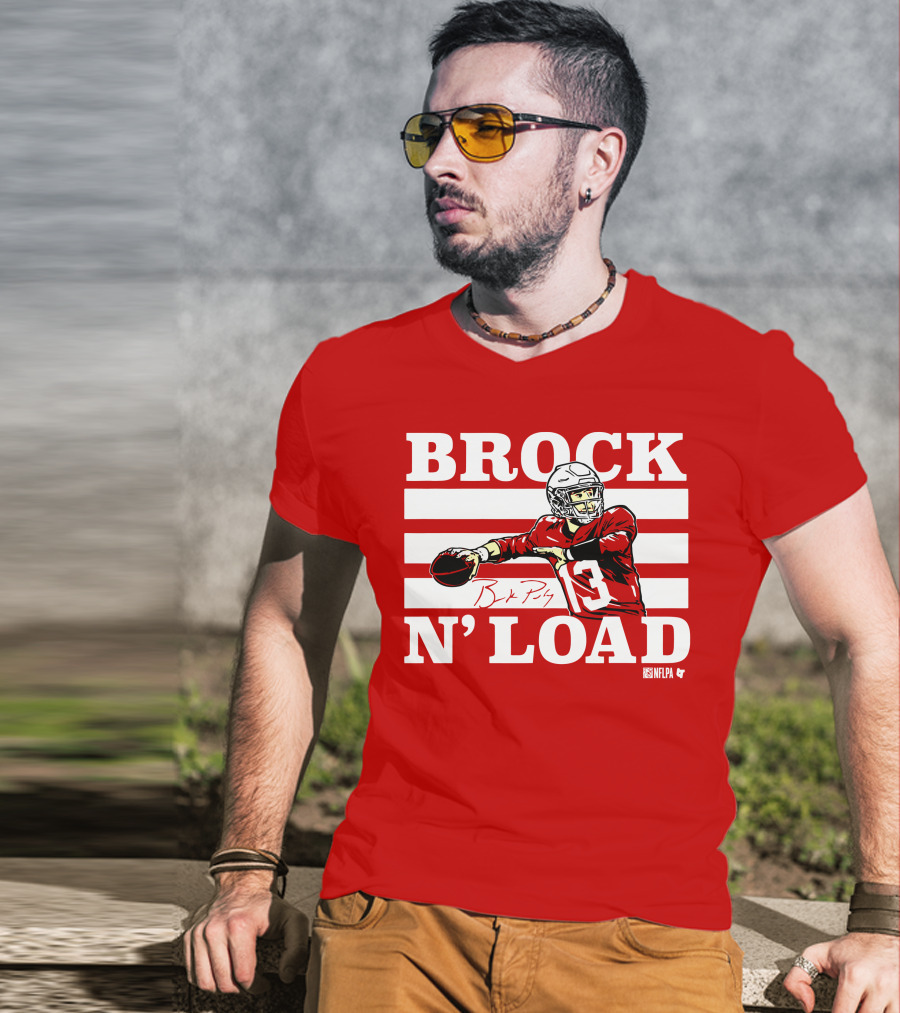 BROCK PURDY BROCK N LOAD NFLPA Football T-Shirt
