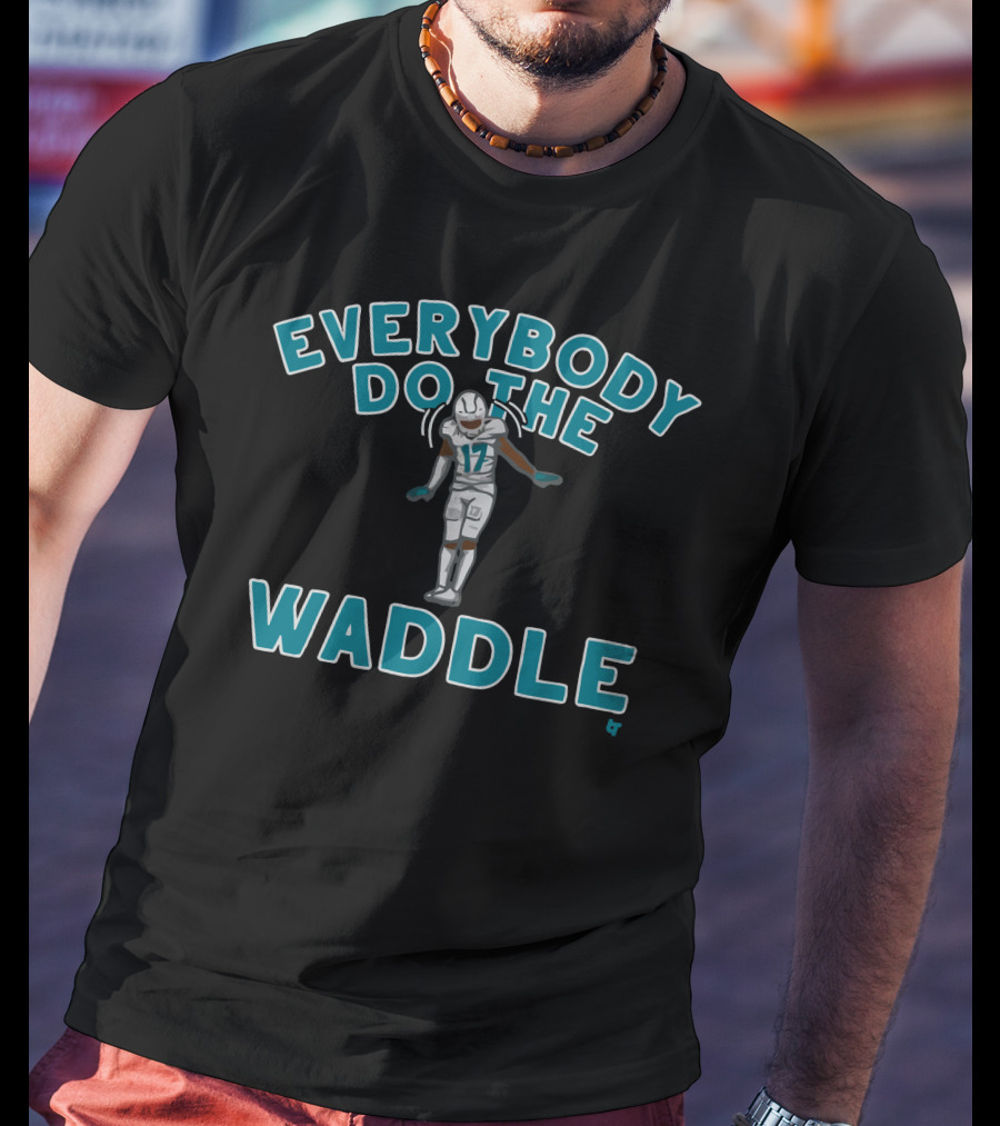 Everybody Do The Waddle Football Player Number 17 T-Shirt