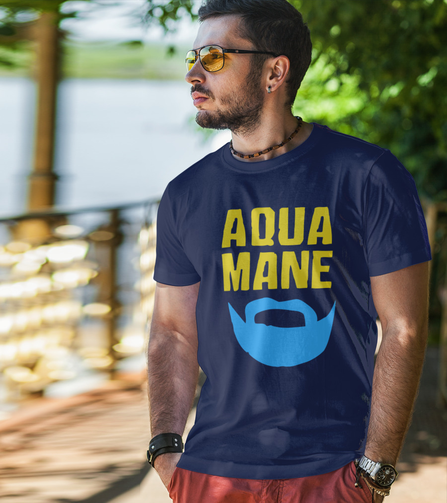 Aqua Mane Steven Adams Beard T-Shirt