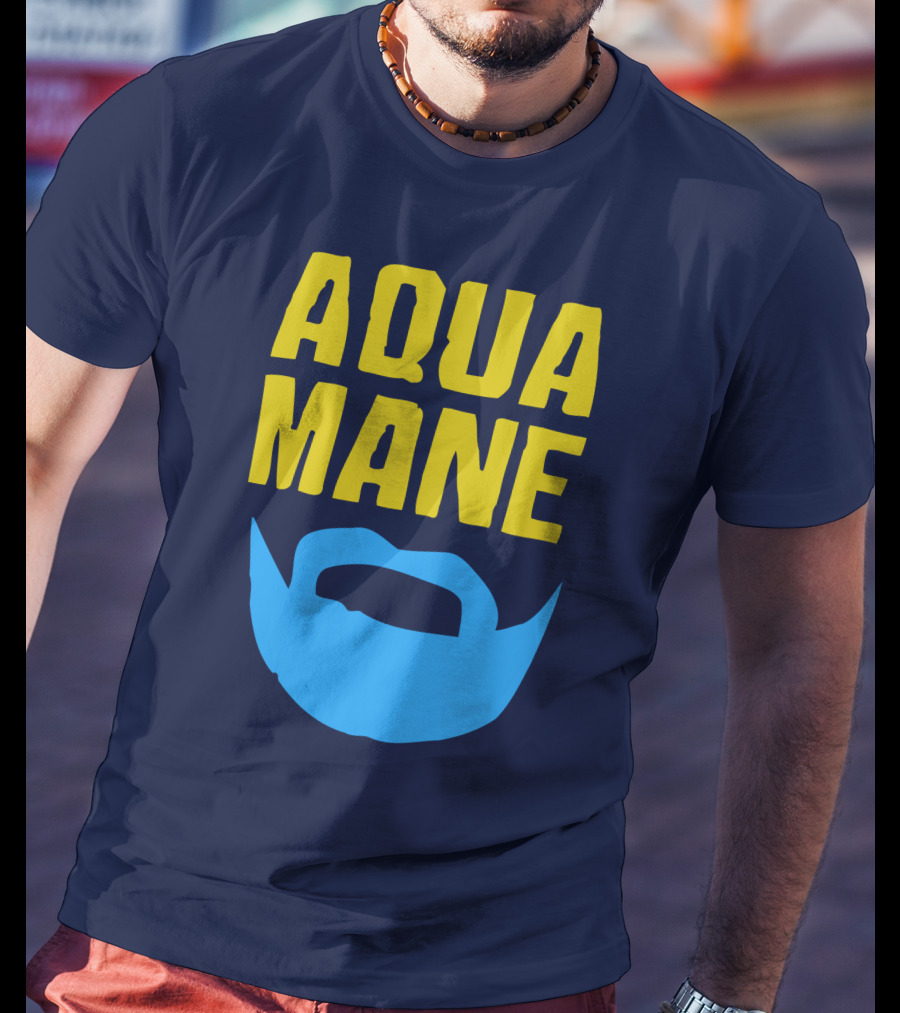 Aqua Mane Steven Adams Beard T-Shirt