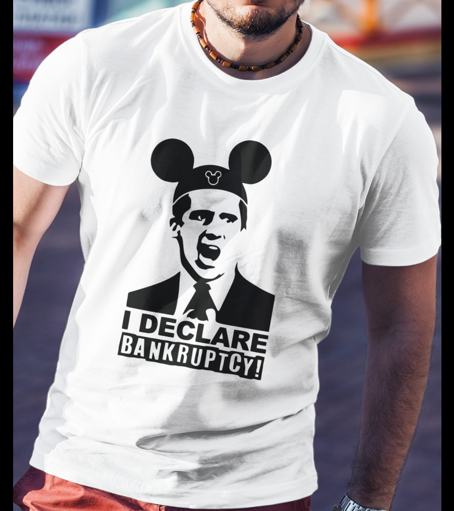I Declare Bankruptcy Parody With Mickey Ears T-Shirt