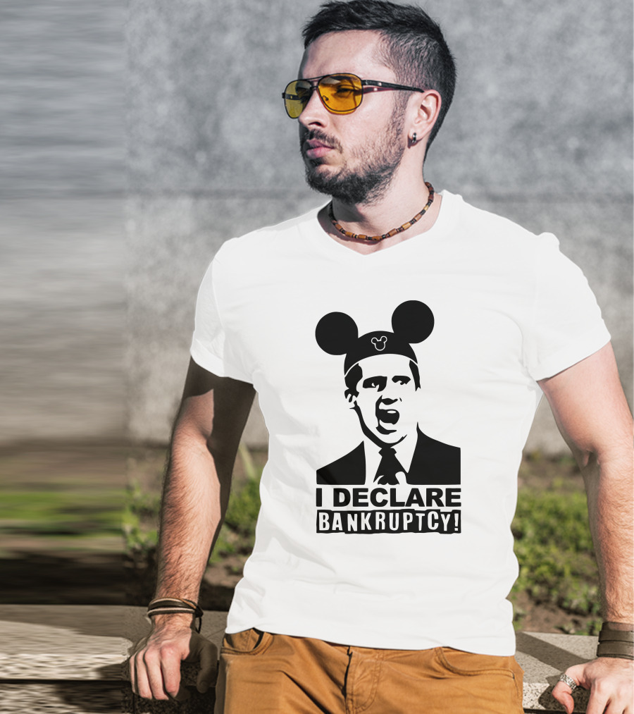 I Declare Bankruptcy Parody With Mickey Ears T-Shirt