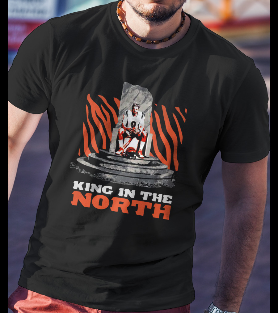 King In The North Football Throne Tiger Stripes T-Shirt