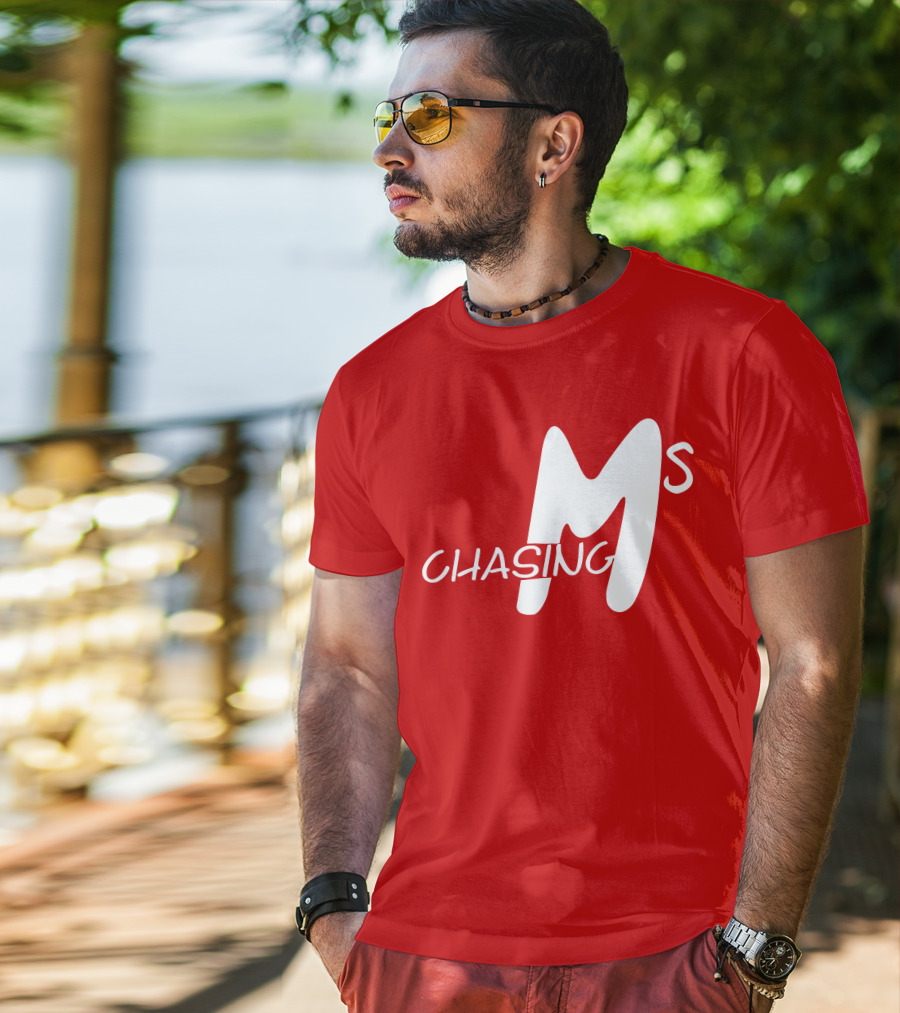 Chasing Ms Retro Style Bold Red T-Shirt