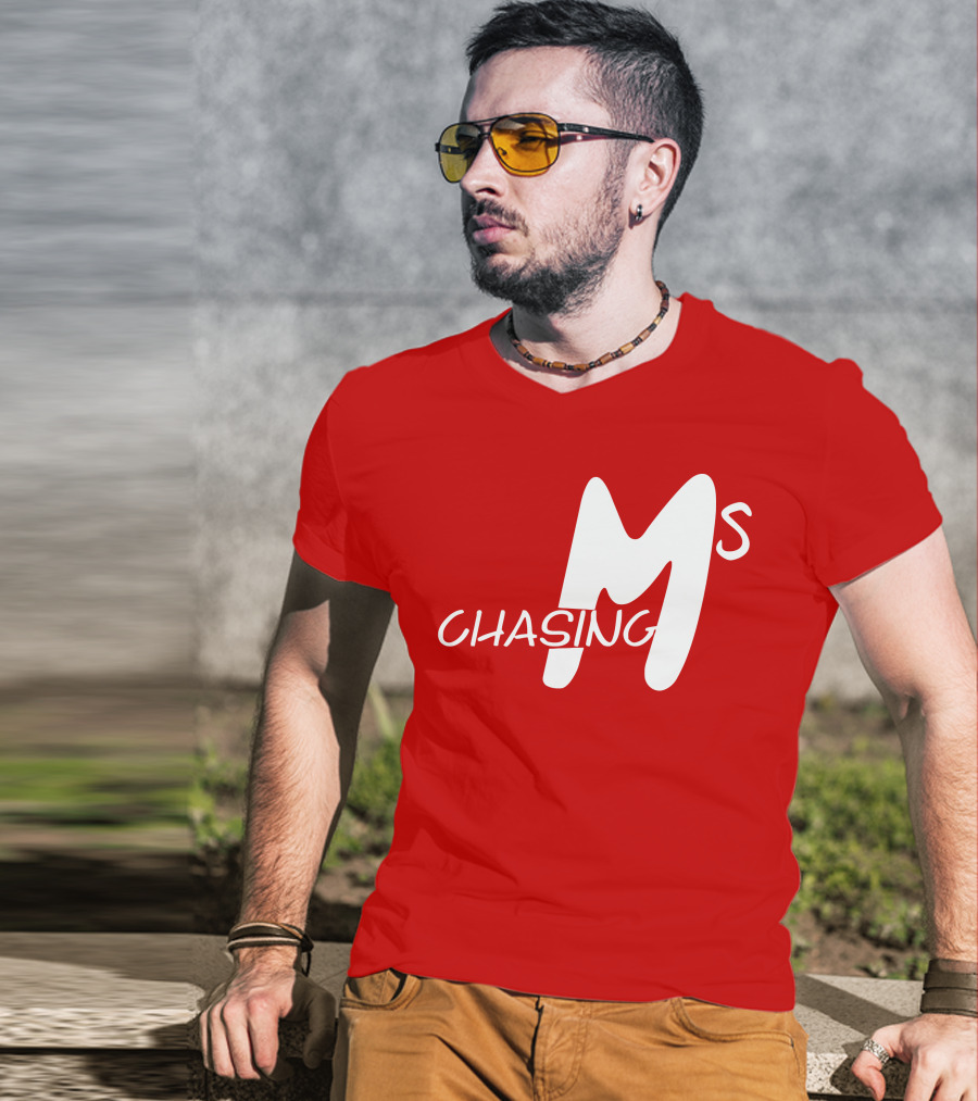 Chasing Ms Retro Style Bold Red T-Shirt
