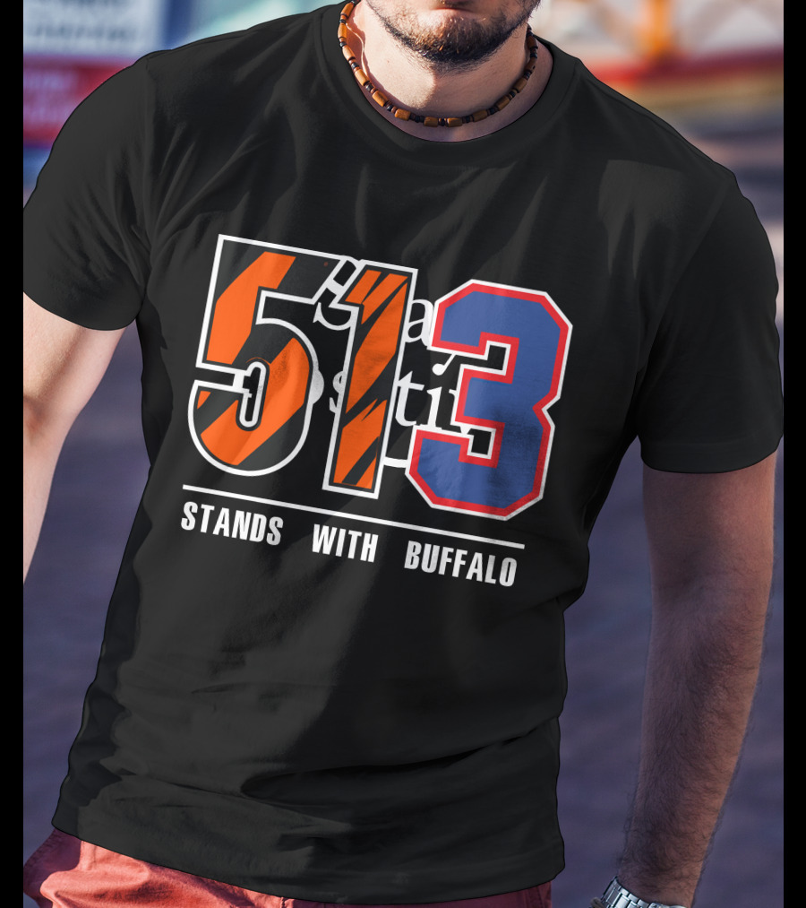 513 Stands With Buffalo Bengals 513 Meaning T-Shirt