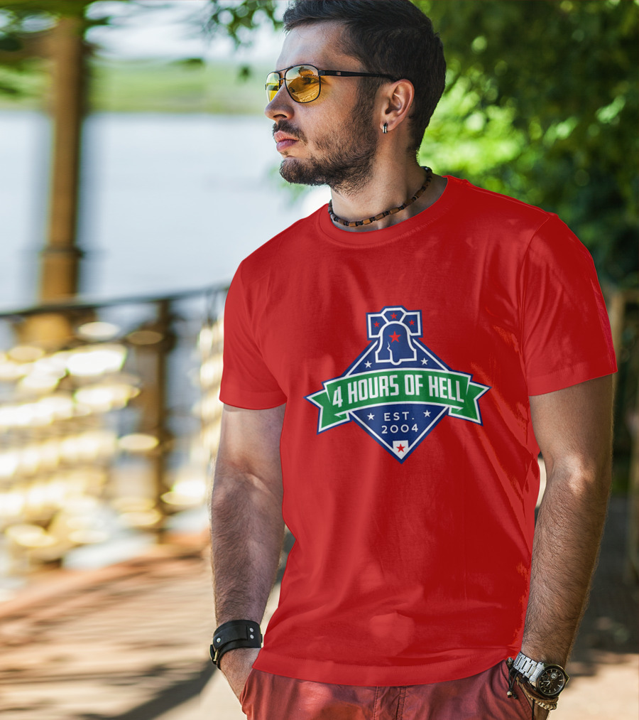 4 Hours Of Hell Philadelphia EST 2004 Liberty Bell T-Shirt