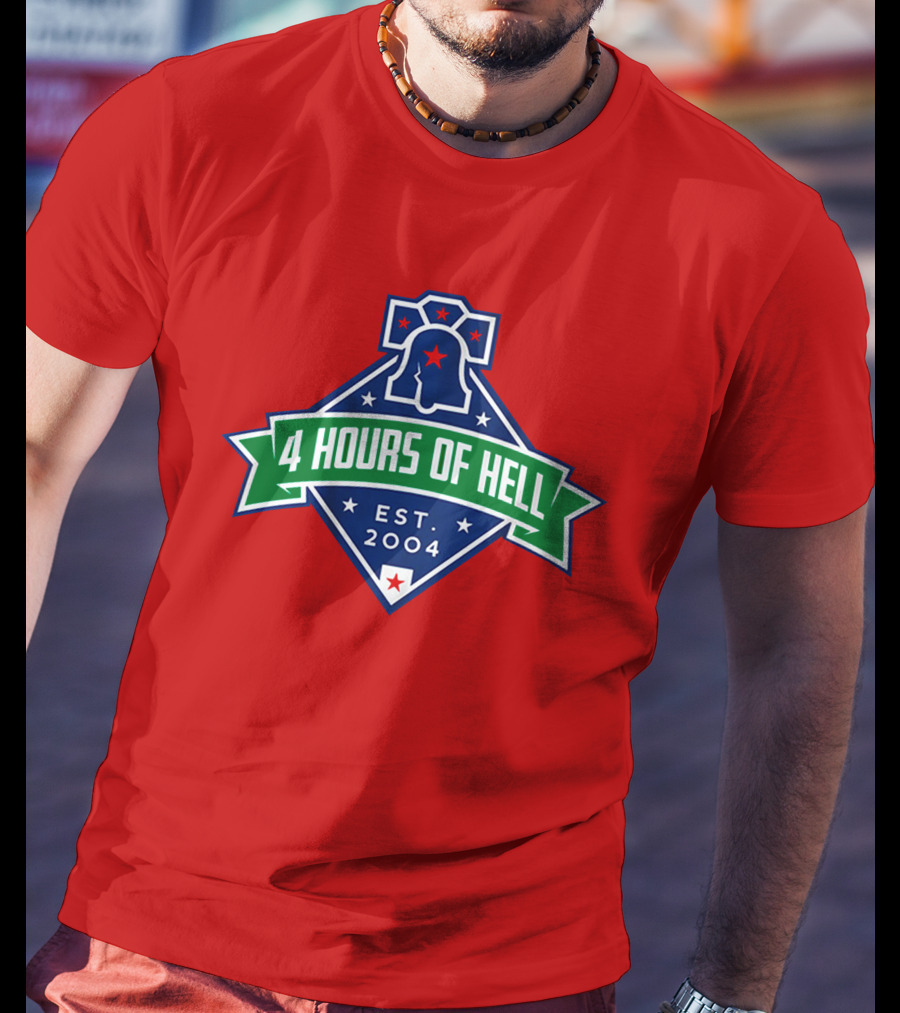 4 Hours Of Hell Philadelphia EST 2004 Liberty Bell T-Shirt
