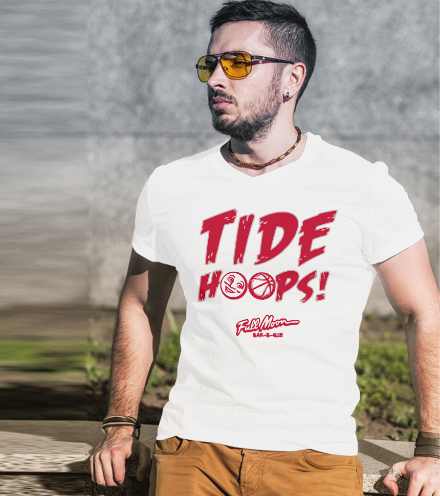 Tide Hoops Full Moon Bar-B-Que Basketball Event T-Shirt