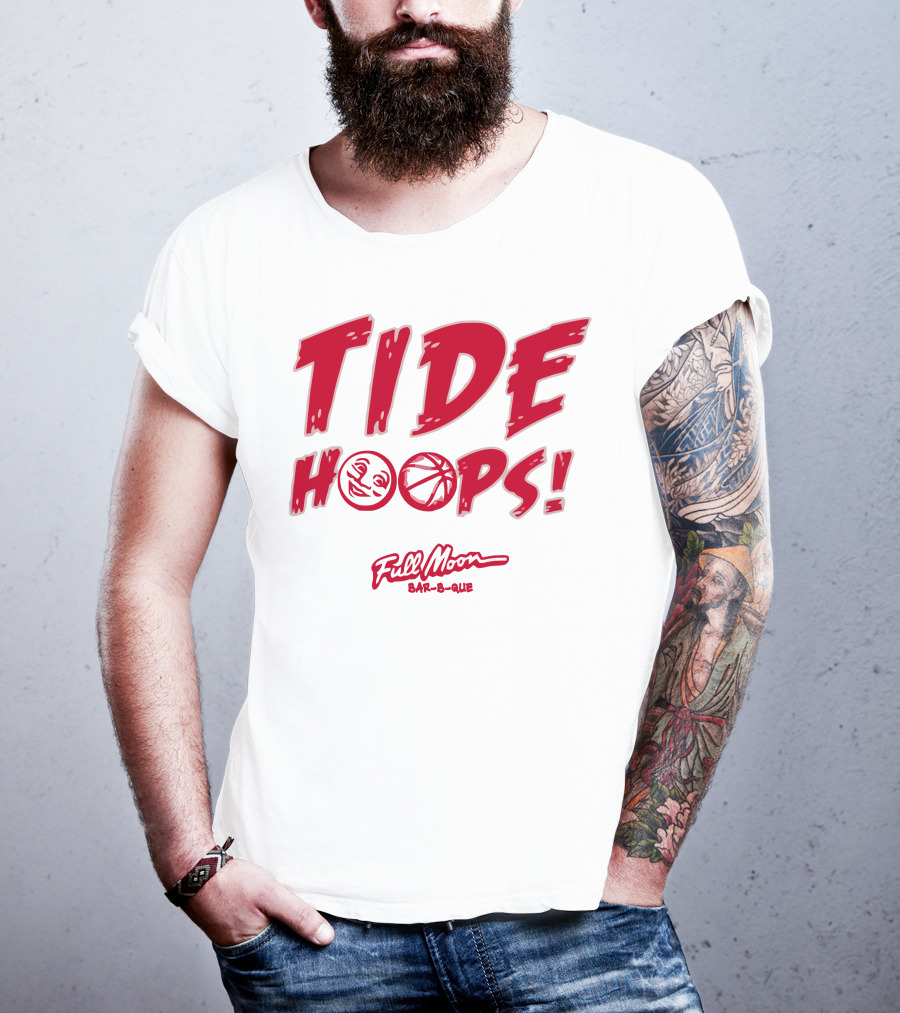 Tide Hoops Full Moon Bar-B-Que Basketball Event T-Shirt