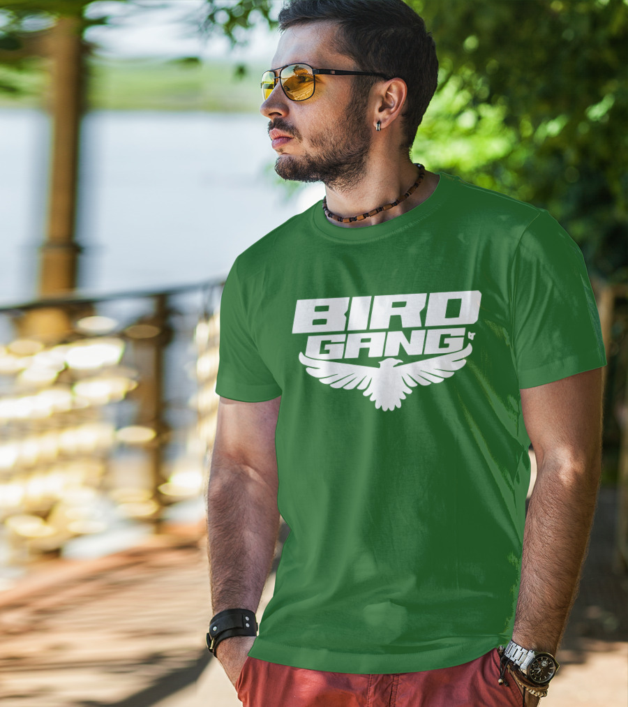 Bird Gang Eagles Wing Emblem T-Shirt