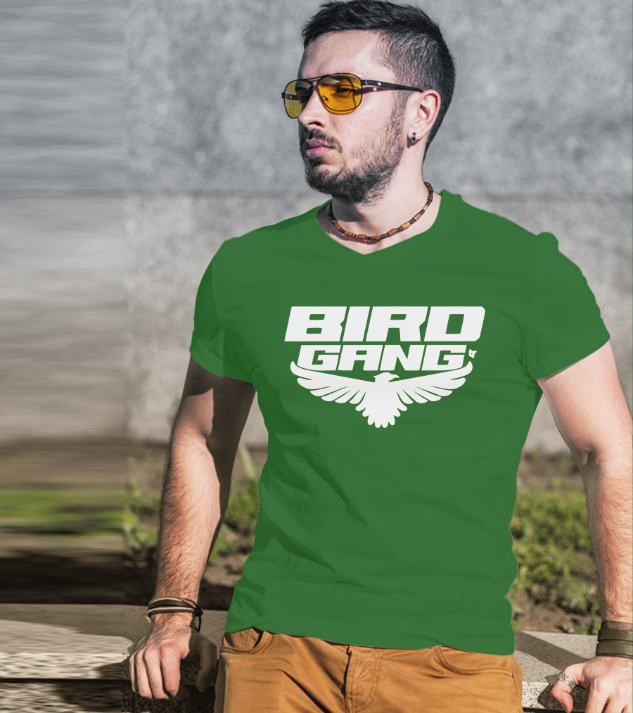 Bird Gang Eagles Wing Emblem T-Shirt