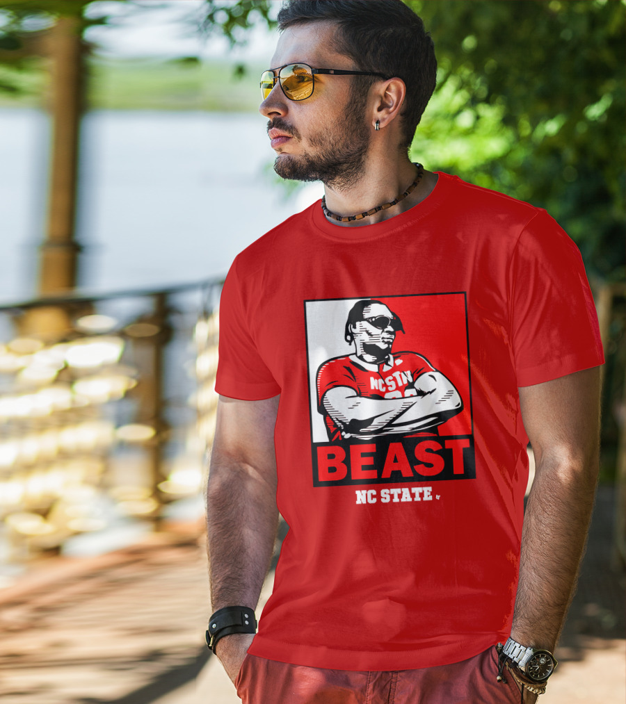 NC State Basketball DJ Burns Beast Shades T-Shirt