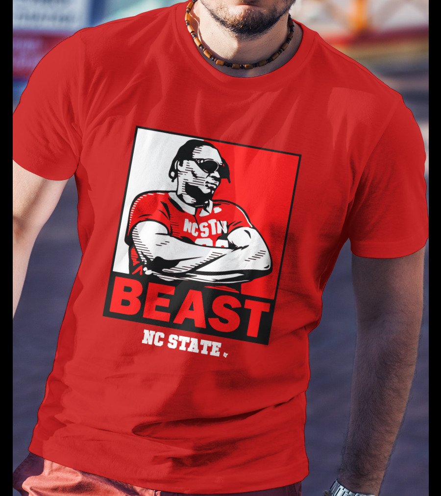 NC State Basketball DJ Burns Beast Shades T-Shirt