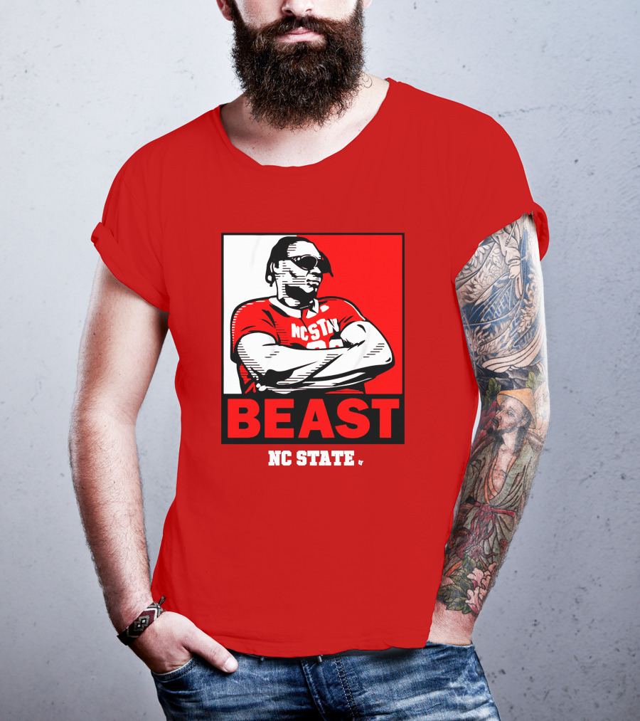 NC State Basketball DJ Burns Beast Shades T-Shirt