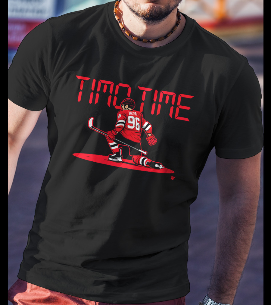 New Jersey Timo Meier 96 Timo Time T-Shirt