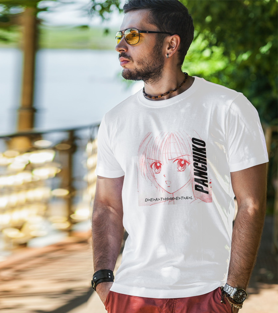 PANCHIKO D>E>A>T>H>M>E>T>A>L Anime T-Shirt