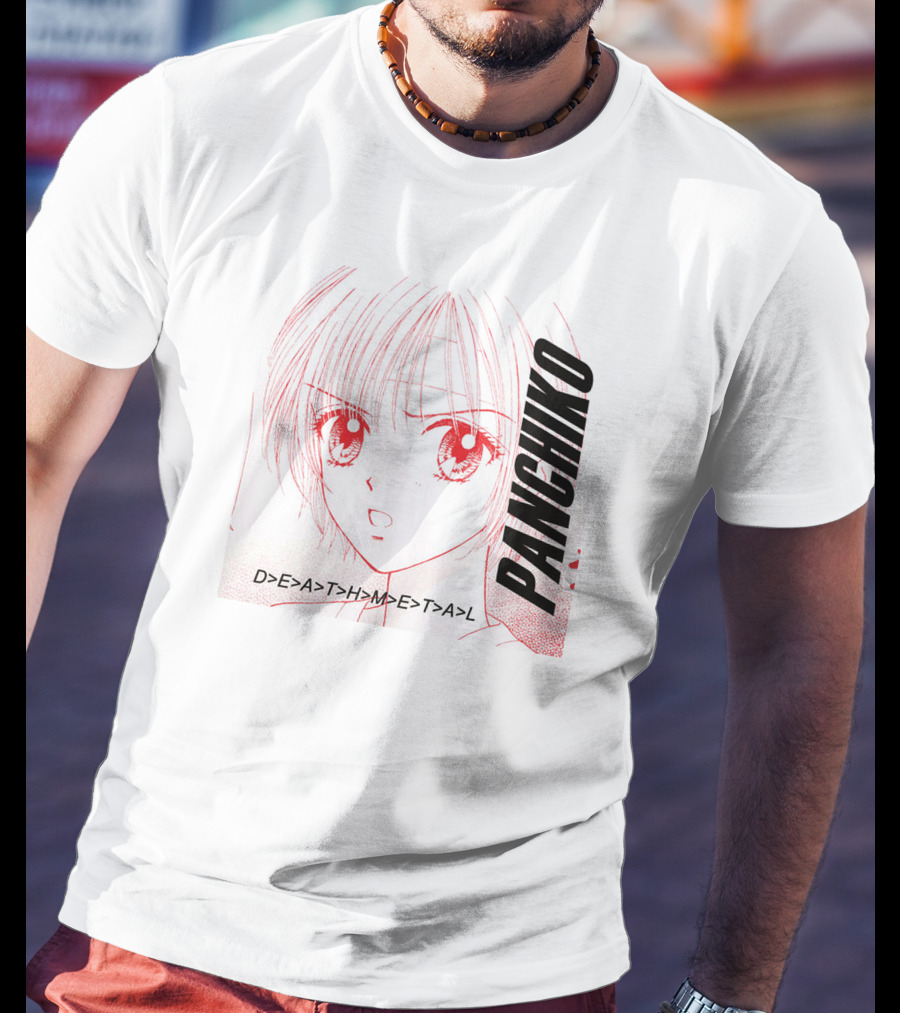 PANCHIKO D>E>A>T>H>M>E>T>A>L Anime T-Shirt